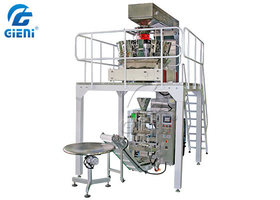 Machines à emballer verticales de sac de cachetage de dos de GIENI pour des casse-croûte de biscuit
