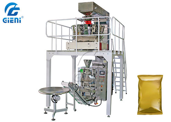 Vertical peseur de Multihead machine à emballer la machine de cachetage de l'emballage alimentaire SS304